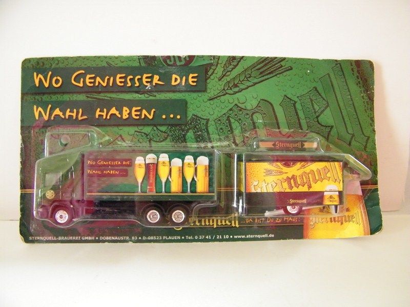 Scania Sternquell with vending trailer Beer HO Scale B2  