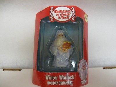 SANTA CLAUS IS COMIN TO TOWN WINTER WARLOCK ORNAMENT  