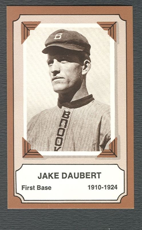 JAKE DAUBERT BROOKLYN DODGERS POTTSVILLE PA. RARE CARD NR. MT   MINT 