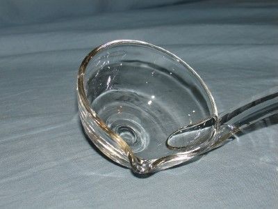 VTG. CRYSTAL GLASS LARGE PUNCH BOWL LADLE NICE  