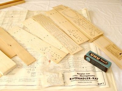 Very Rare Robbe Rhonadler KA7 German R/C Scale Sailplane Kit  