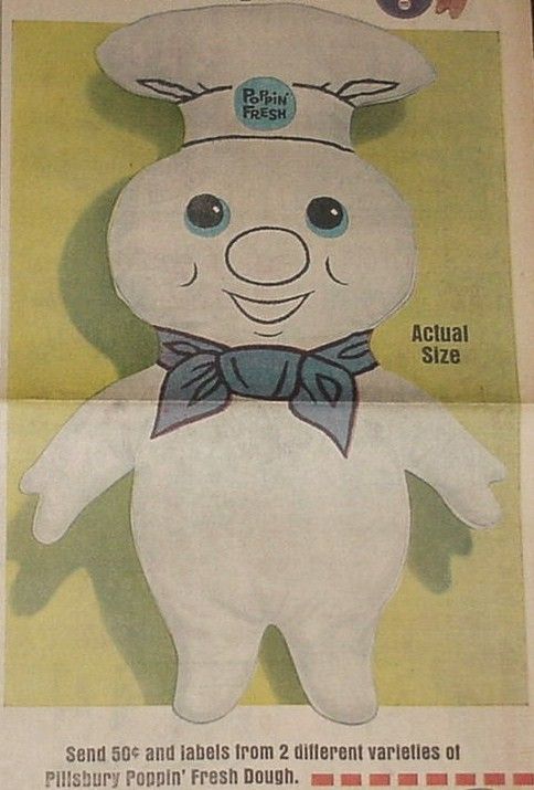 1966 Ad Get A Pillsbury Poppin Fresh Rag Doll  