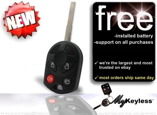 NEW 2012 FORD ESCAPE FOCUS KEYLESS ENTRY REMOTE UNCUT KEY FOB COMBO 4 