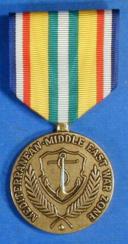 US MERCHANT MARINE MEDITERRANEAN M E WAR MEDAL AA048Z  