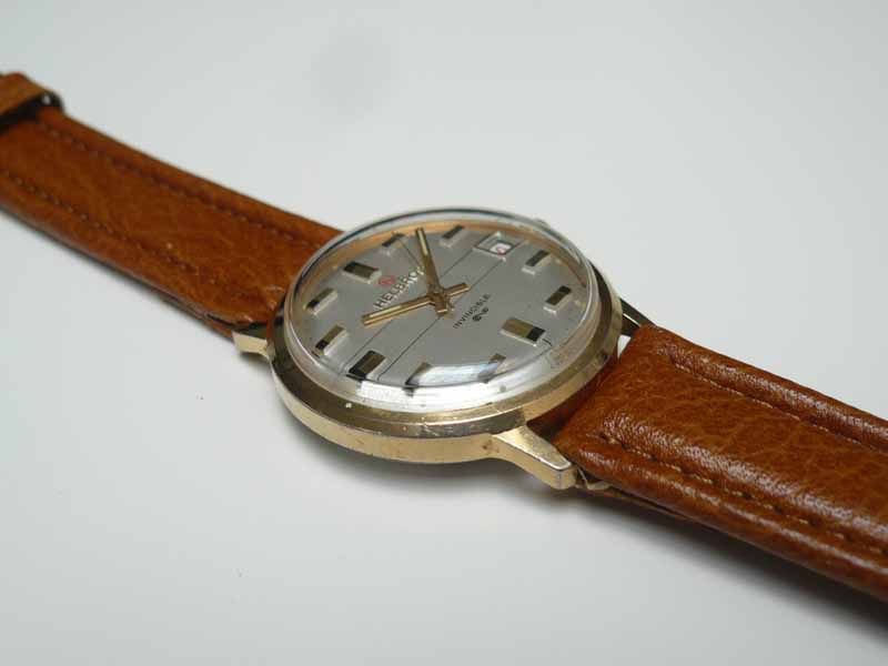 1950s Large HELBROS [USA] Invincible Vintage Classy Watch 17j HW AS 