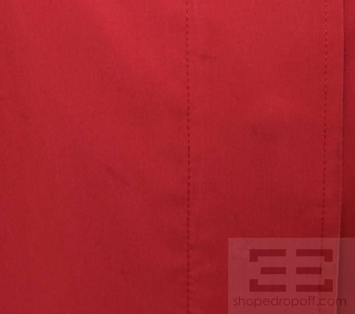 Loro Piana Red Nylon Drawstring Waist Jacket Size 42  