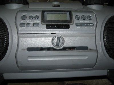 RARE TUBULAR BOOMBOX JVC RV 890 POWERED WOOFER CD SYSTEM AM/FM 