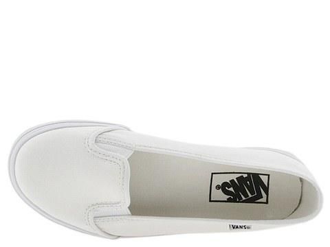 NEW VANS WOMEN KVD TRUE WHITE CANVAS SLIP ON SNEAKERS SHOES ALL SIZES 