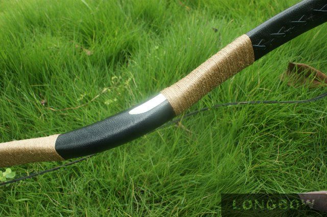 Asia Traditional handcrafted OX Horn Part Longbow Leather Recurve bow 