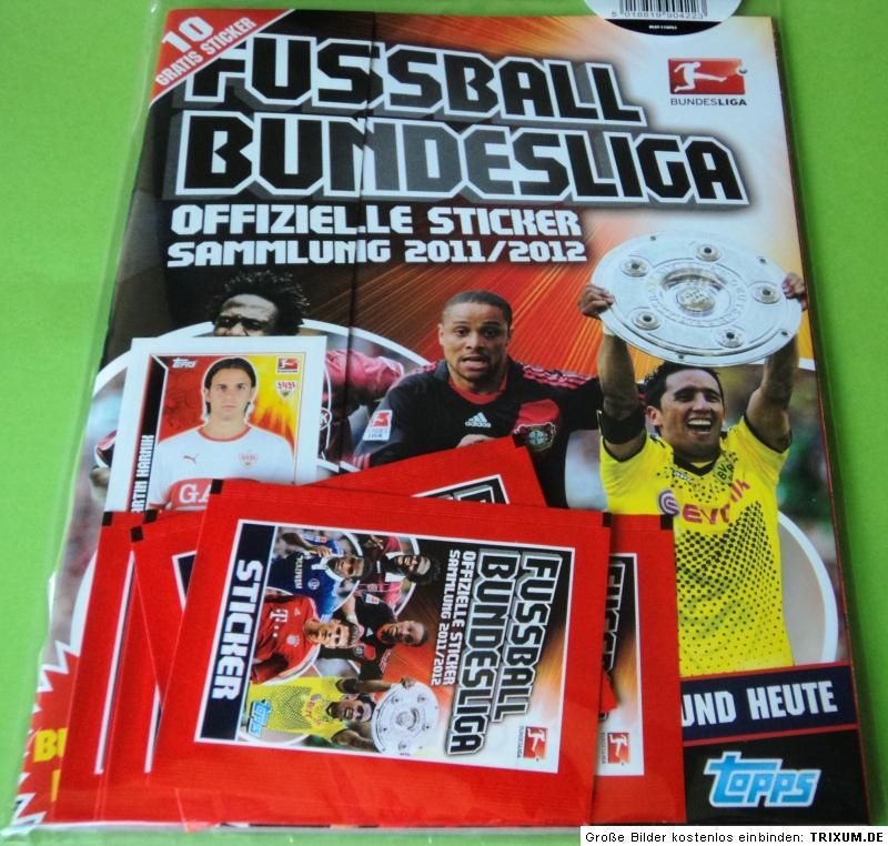 TOPPS Bundesliga 2011 2012 Starterpack + Leeralbum NEUE Kollektion 11 