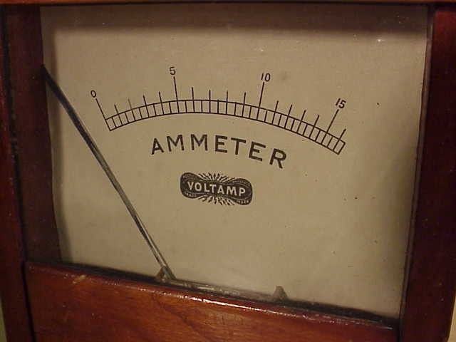 c20s VOLTAMP Trains WOOD/Glass AMP AMMETER Very Rare  