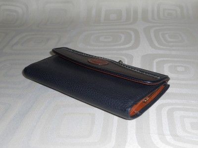 Vintage Dooney & Bourke AWL Checkbook Wallet Clutch Wallet Organizer 