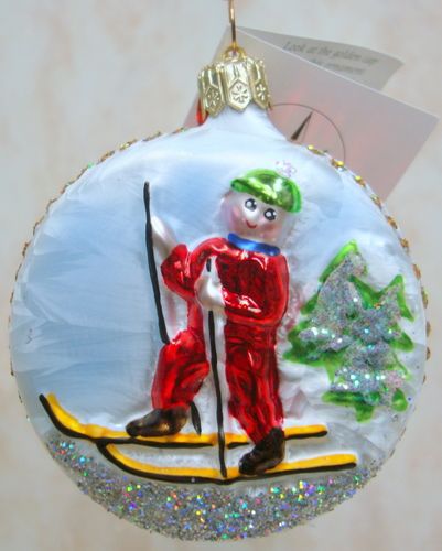 RADKO Ski Holiday ORNAMENT Skier GEM ALPINE 0109600  