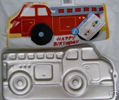 WILTON Fire Truck CAKE PAN PANS BAKEWARE NEW  