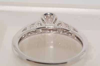 Sz7.25 Diamond Ring 0.20ctw Sterling Silver Promise/Engagement  