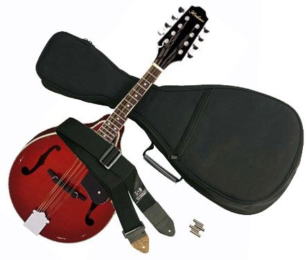 NEW HOHNER HMA TR Mandolin Starter Kit TRANSPARENT RED  