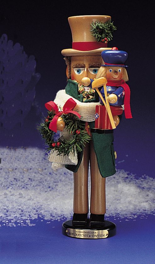 STEINBACH NUTCRACKER BOB CRATCHIT & TINY TIM, RETIRED  