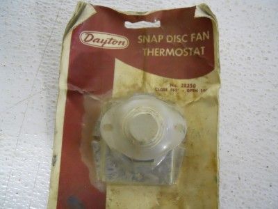 DAYTON 2E250 SNAP DISC FAN THERMOSTAT  