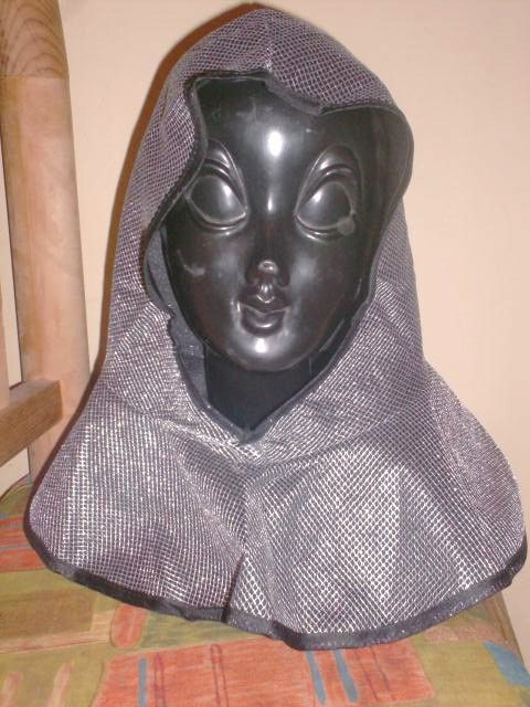Medieval Knight Costume Soft CHAINMAIL HOOD renaissance  