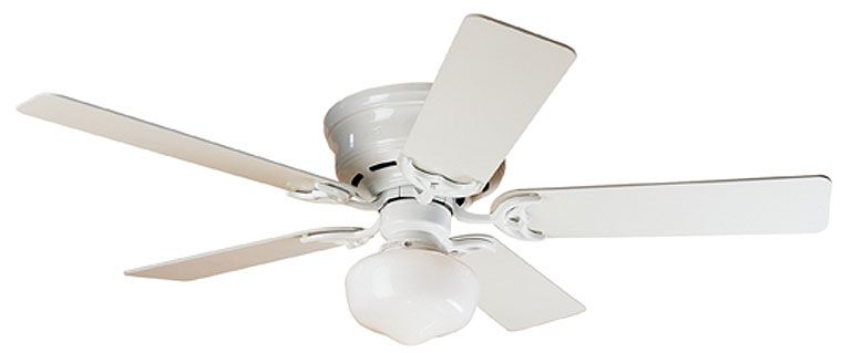 HUNTER 52 LOW PROFILE III PLUS WHITE Ceiling Fan 20810  