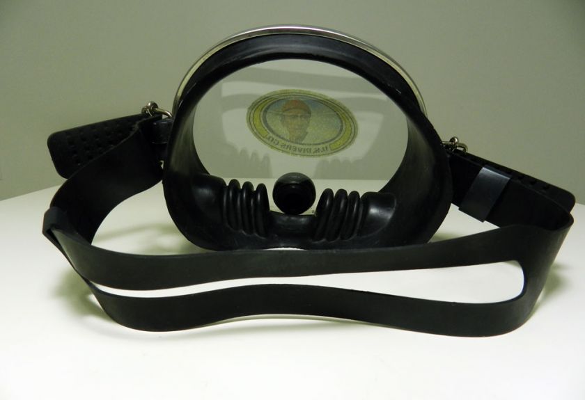 Original vtg US Divers CO Jacques Cousteau Scuba AQUA LUNG diving mask 