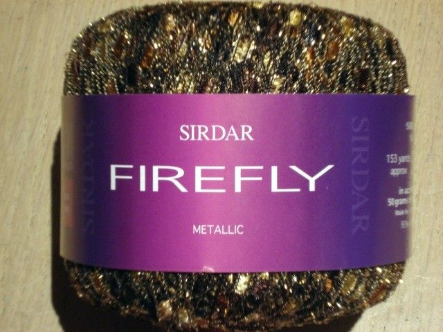 SIRDAR FIREFLY / FIREFLY METALLIC FASHION LADDER YARN 50g   FREE UK p 