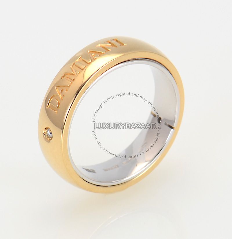 Damiani 18K White & Yellow Gold Dual Band Ring  
