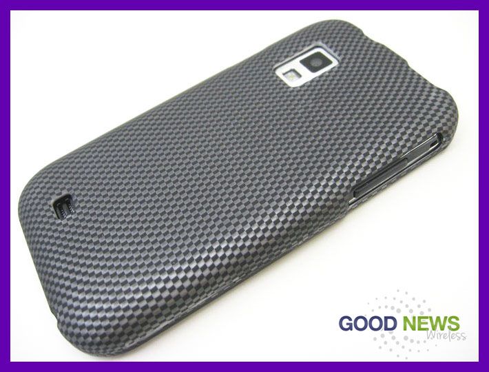 for US Cellular Samsung Mesmerize Carbon Fiber Rubberized Hard Case 