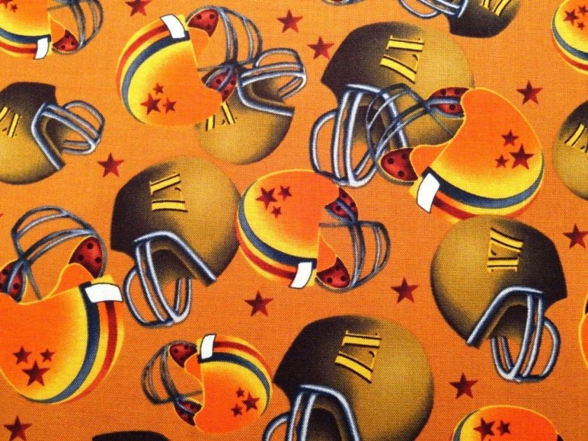 New Football Helmets Fabric BTY Sports Brown Equipment  