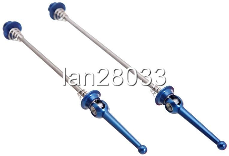 Ti/Titanium QR Skewers/Axles Blue 48g/Pair  