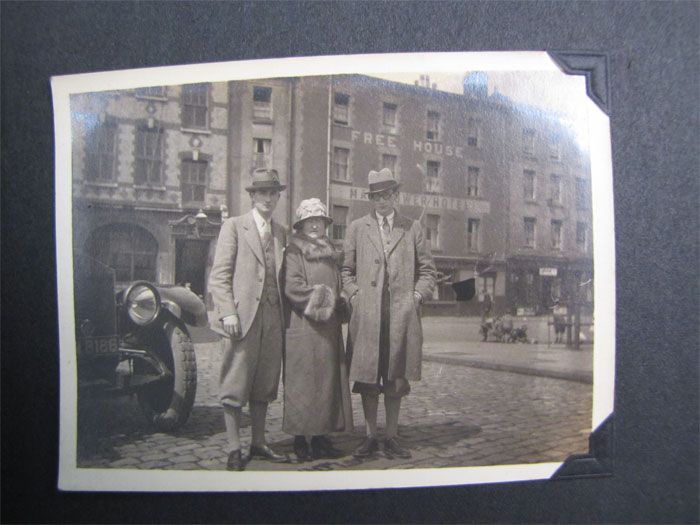 Vintage 1920s Family Photo Album Children Parents Pets  