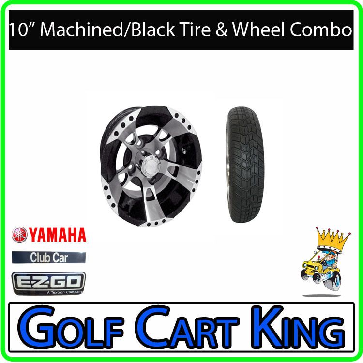 RX190 Low Profile Golf Cart 10 Wheel and Tire Combo  