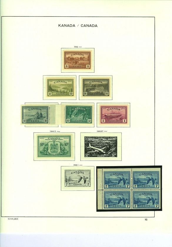 Canada( 1979), a Spectacular Mint Stamp Collection in a Schaubek 