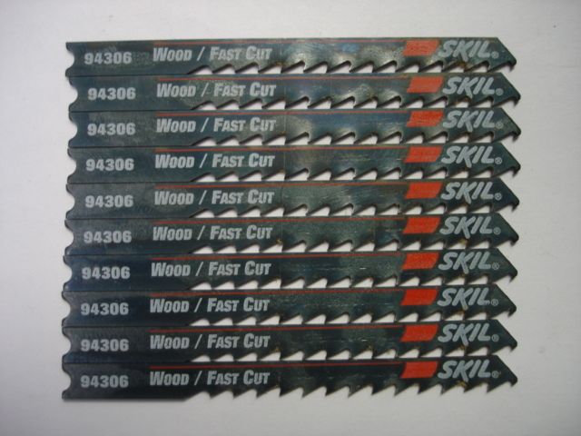 Skil Jig Saw Blade 3 1/8 6TPI Wood 10pc 94306  