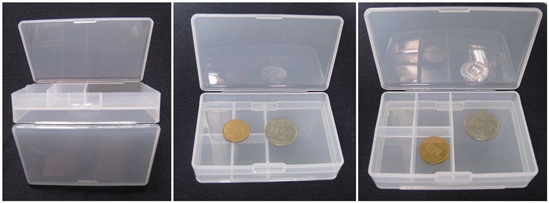 Mini sided slot Jewelry Bead Travel Box Display Case  