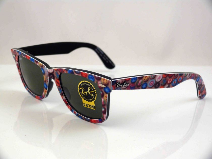 RAY BAN Unisex Original Wayfarer RARE PRINTS BUTTONS  