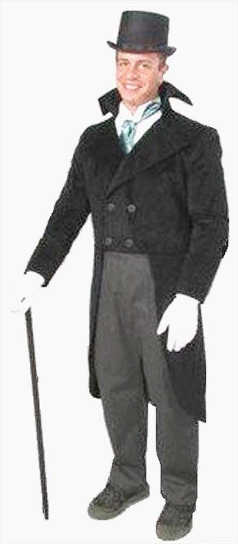 Costumes Dickens Caroler Mens Cutaway Costume Suit  