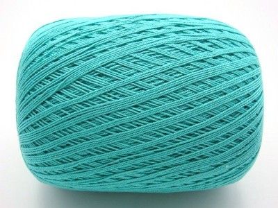 TEAL COTTON YARN #10 CROCHET THREAD 1094 YDS CLEA NEW  