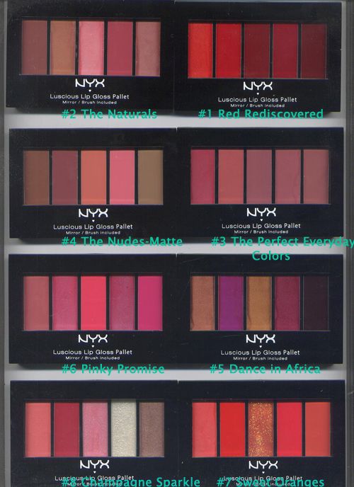 NYX Luscious Lip Palette Pick Your Color 8 Compacts  