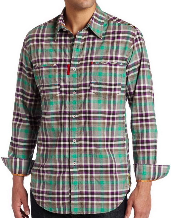 ROBERT GRAHAM GREEN SERGS FANTASY LONG SLEEVE SHIRT SIZE 3XL  