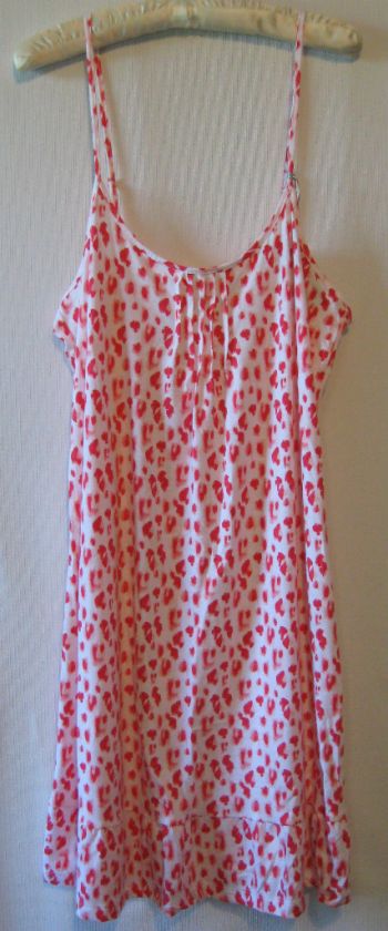 Womens Pink Leopard Summer Nightgown Gown Sleepwear by NOTTIBIANCHE 