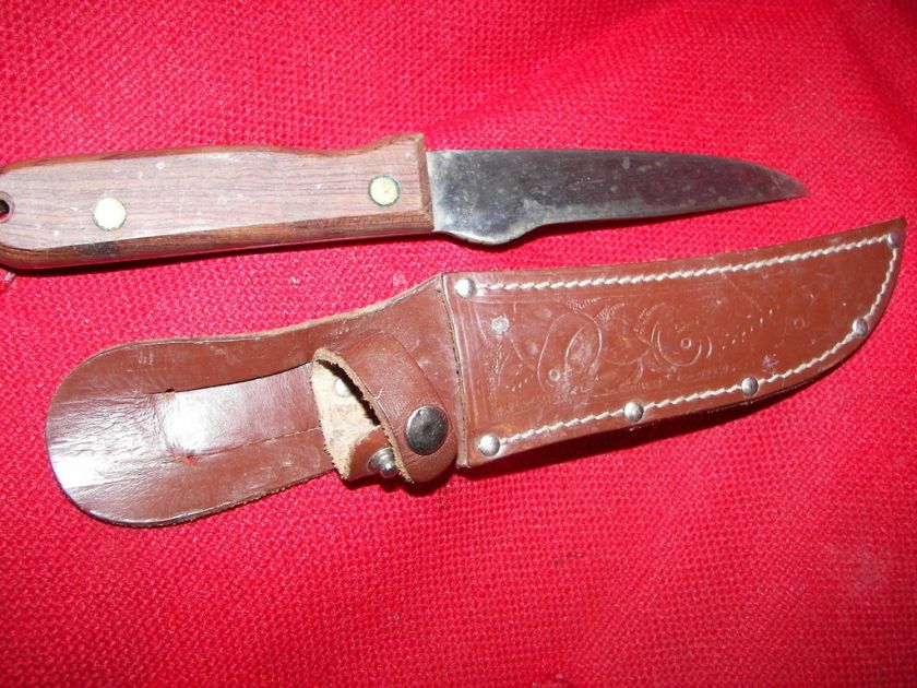 HERTERS INC KNIFE & SHEATH HUNTING KNIFE 11X2 RARE  