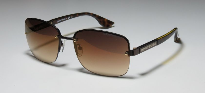 NEW EMPORIO ARMANI 9684/S BROWN/HAVANA SUNGLASSES/SUNNIES/SHADES MENS 