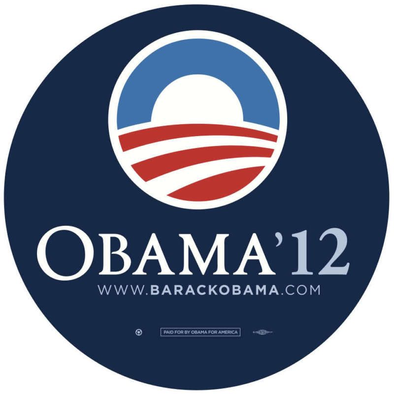 100 re elect Barack Obama 2012 Democrat Pin Button 3  