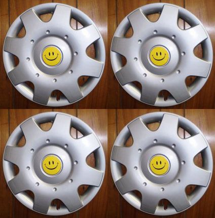 1998 2010 VW BEETLE 16 SMILEY FACE Hubcap SET  