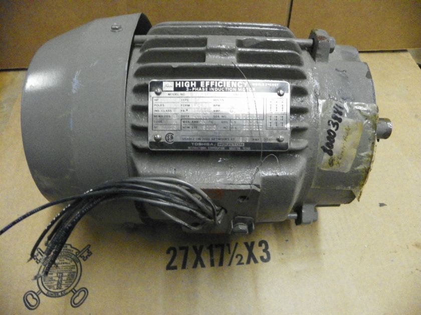 TOSHIBA / HOUSTON ELECTRIC MOTOR B0024FLC2AM 2HP 1730RPM 3PH  