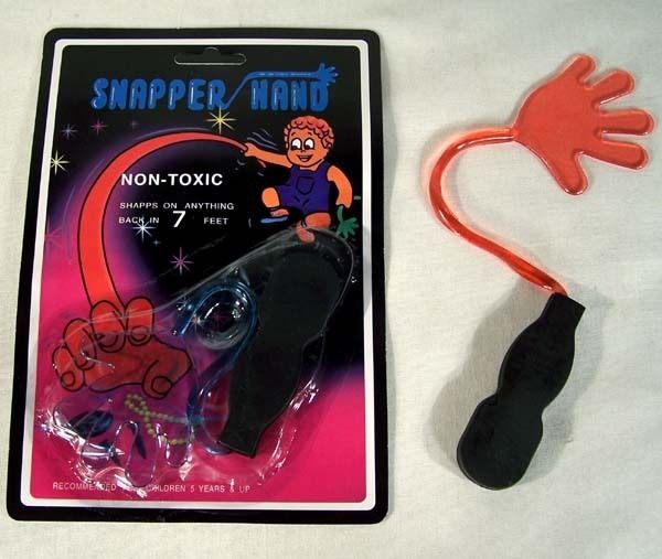 12 STICKY SLAP HANDS W HANDLE toy hand novelty kid toys  