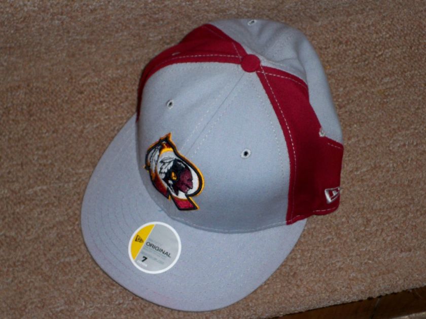 New Era Gray Fitted Washington Redskins Hats  NWT   