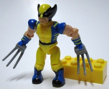   MEGA BLOKS WOLVERINE MINI FIGURE Complete Mint Lego Compatible  