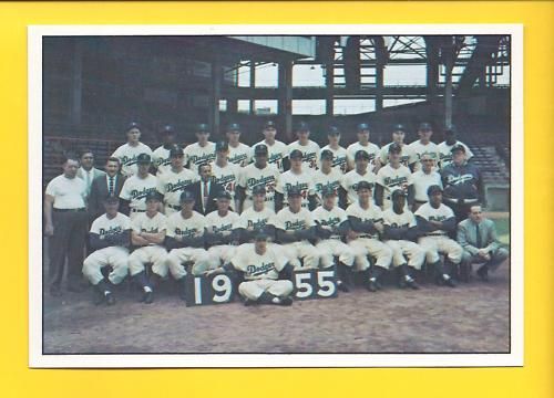 1955 BROOKLYN DODGERS World Champion team (TCMA) scarce  